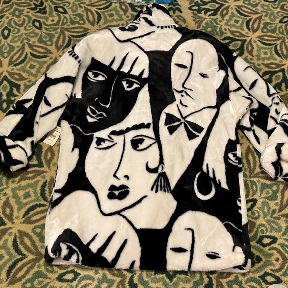 Vintage 80’s NEW WITH TAGS Royal Plush by Donnybrook Faux Fur Faces Coat L - Picture 3 of 6